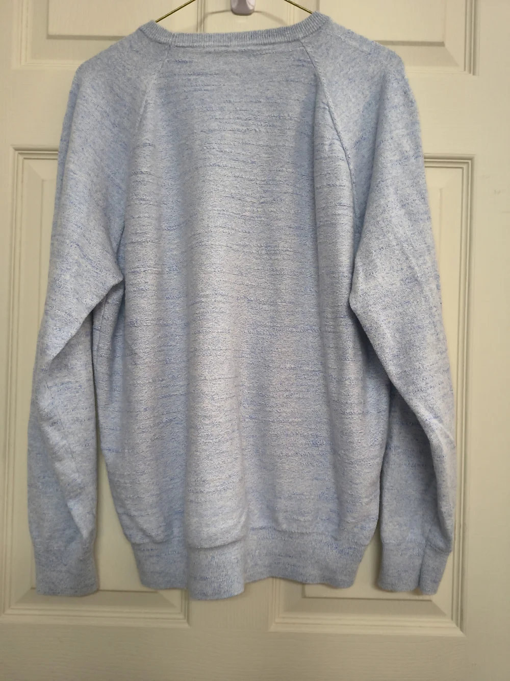J. Crew Men’s Heather Light Blue Crewneck Sweater 🔥